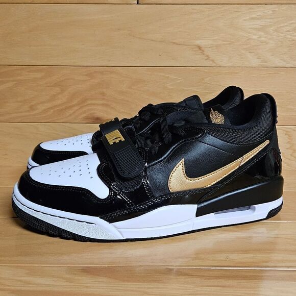 Nike Air Jordan Legacy 312 Low Size 9 Mens Shoe Black Metallic Gold CD7069-071 - Picture 7 of 13